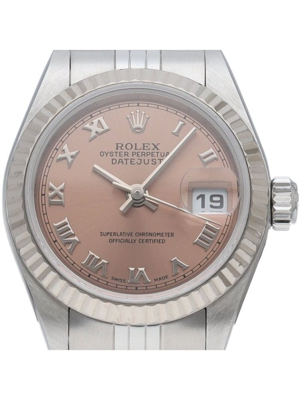 Rolex Datejust Watch 18k White Gold SS Pink 20